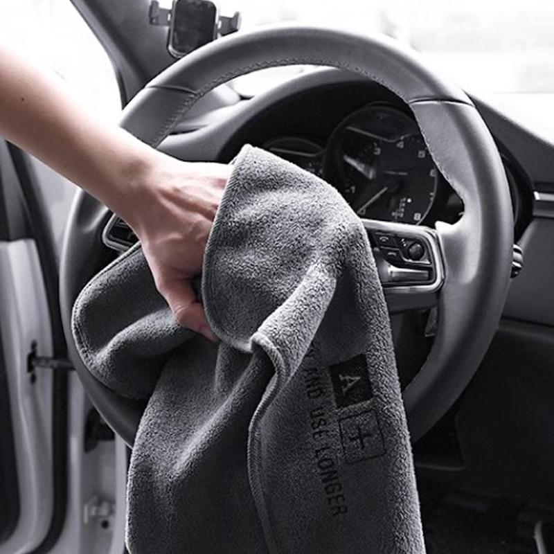 High-end Microfiber Car Washing Towel Auto Cleaning Drying Cloth Hemming Car Care Detailing Cloth Water Absorption Car Rag