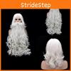 Santa Claus Beard And Wig Set Perfect Finishing Touch To Your Costume
