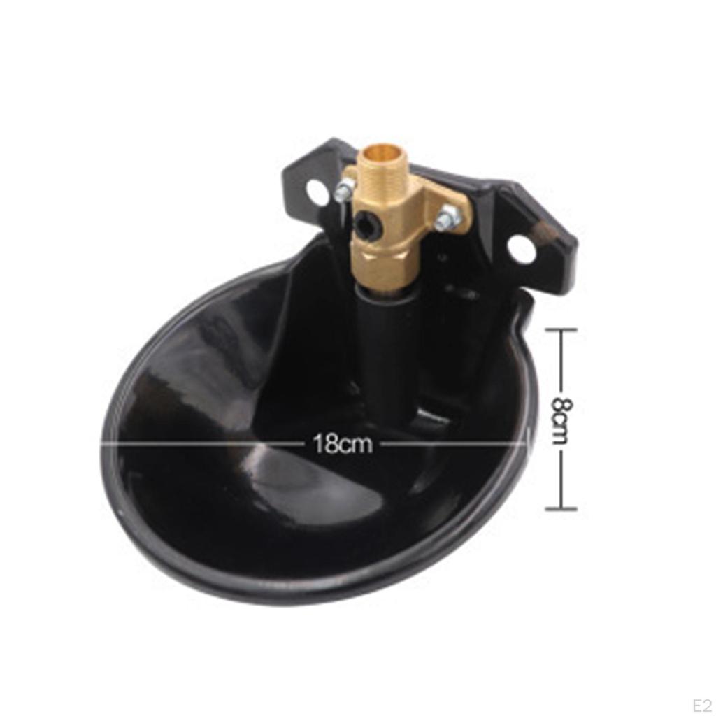 Automatic Animal Drinking Water Bowl Dispener Horse Farm Piglet Valves PP with Hanging Hole