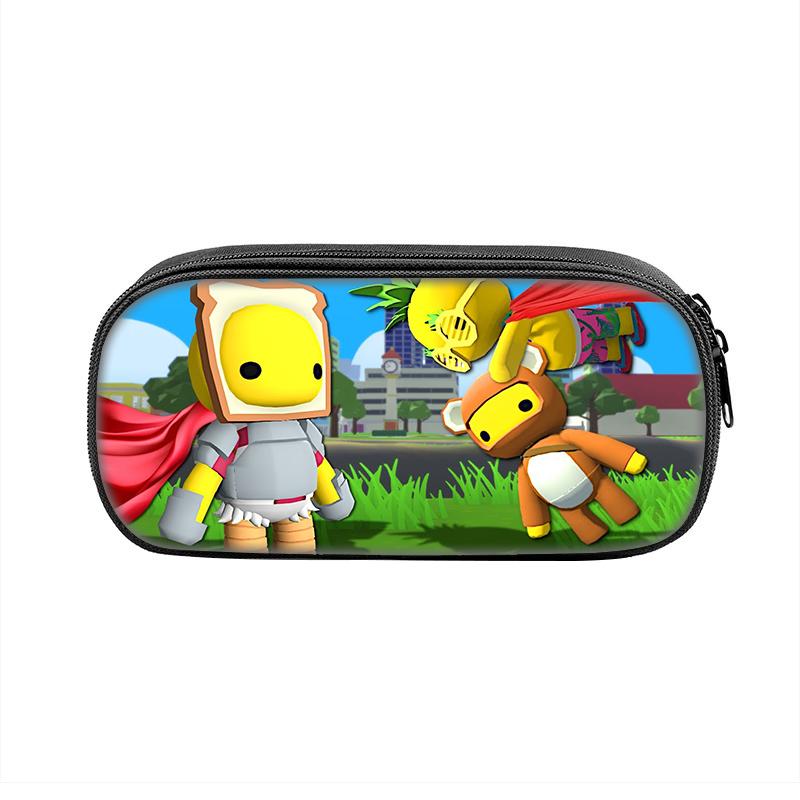 Wobbly Life Pencil Cases Fun Cartoon Anime Pen Box Bag for Student Big Capacity School Supplies Zipper Pencilcases