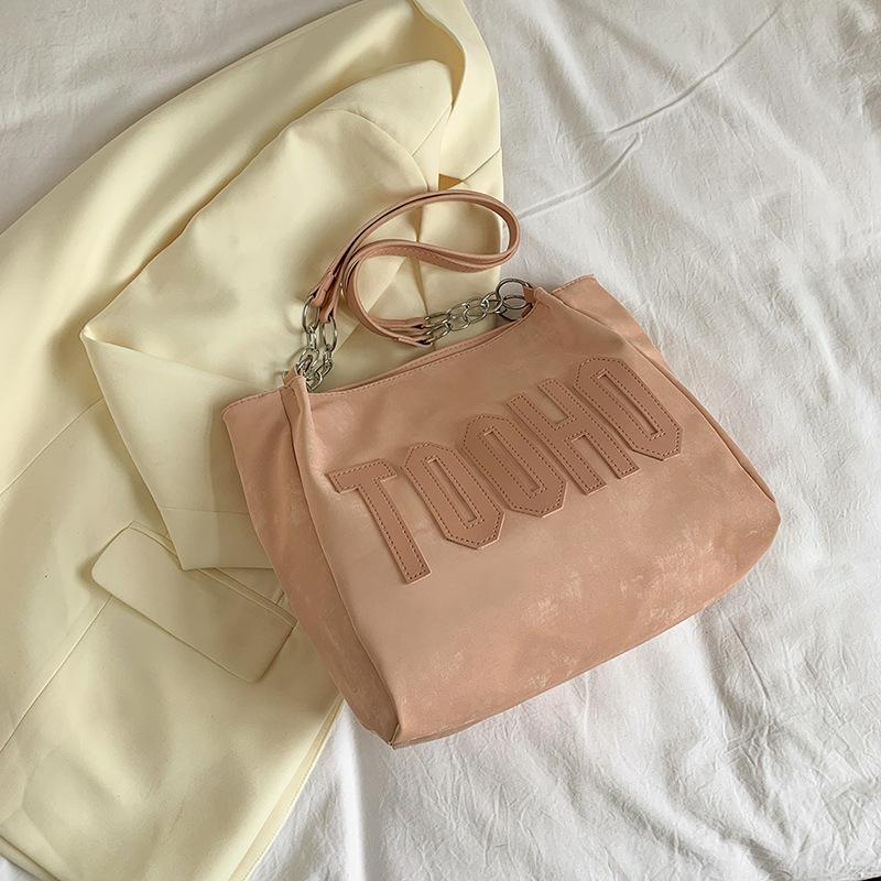 Summer Fashion Simple Commuter Big Bag Women's New Fashion Fashionable Canvas Bag Large Capacity Tote Bag