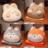 Frog Fox Rabbit Plush Toys Blanket Animal Doll  Nap Hug Washable Pillow
