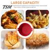 High-temperature Resistant Air Fryer Pan Silicone Liner Round Non-Stick Basket Food-grade Pot Baking with Oil Drain Grooves Accessory for Even