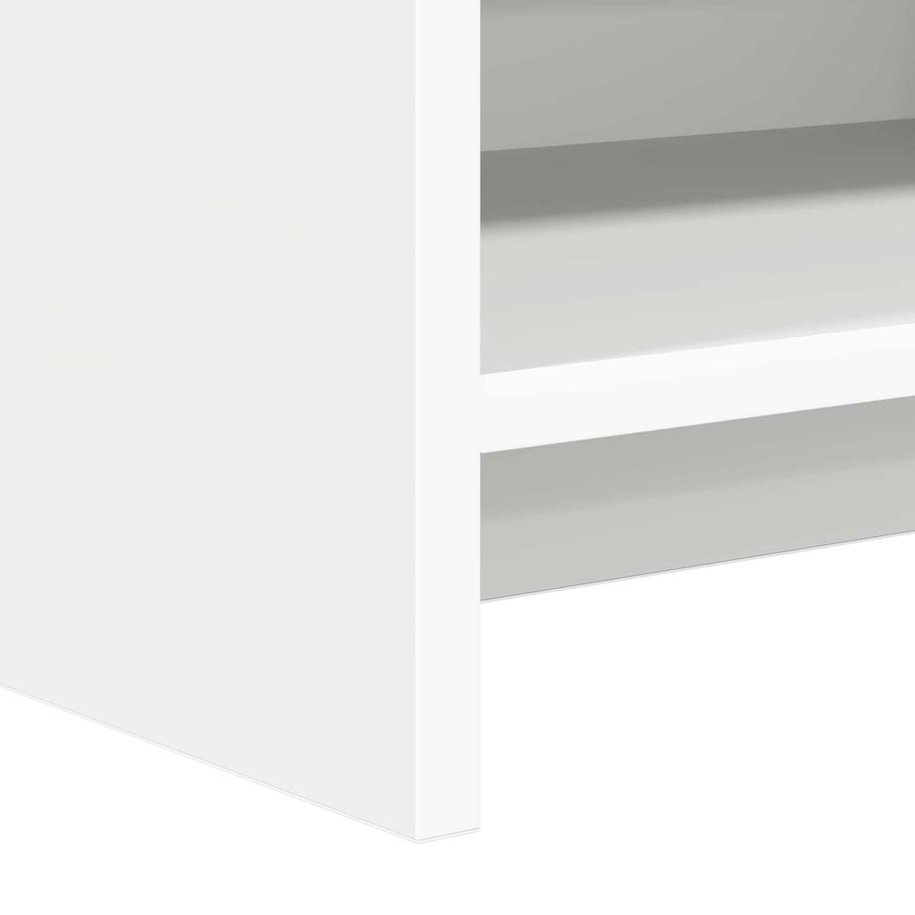 TV Stand 135 x 33 x 47 cm White Particleboard