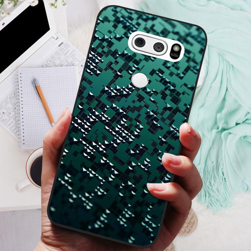 Para LG V30 V30+ Funda Gato Lindo Pintado Trasera para Teléfono Para LG V35 V30S Thinq Funda Silicona Suave Para LGV30 V30 Plus Fundas Coques