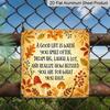 2D Flat, 1pc Vintage Metal Wall Sign with "A Good Life Is Dream Laugh and Feel Blessed" Phrase - Suitable for /Outdoor Decoration, Gratitude Plaque