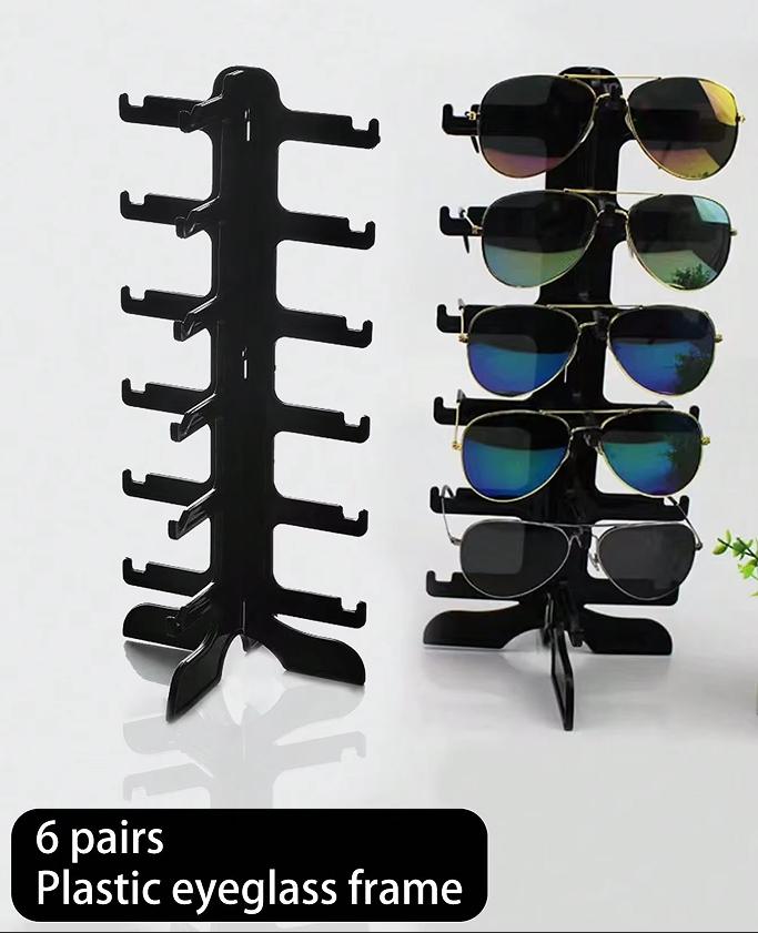 Kunststoff-Sonnenbrillen-Show-Rack-Halter, Brillen-Display-Ständer, Aufbewahrungshalter, Brillenregal, Home-Organizer, platzsparendes Regal