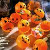 20/40Pcs Mini Halloween Pumpkin Box Plastic Candy Container Kids Trick or Treat Gift Favors Halloween Party Decoration Supplies