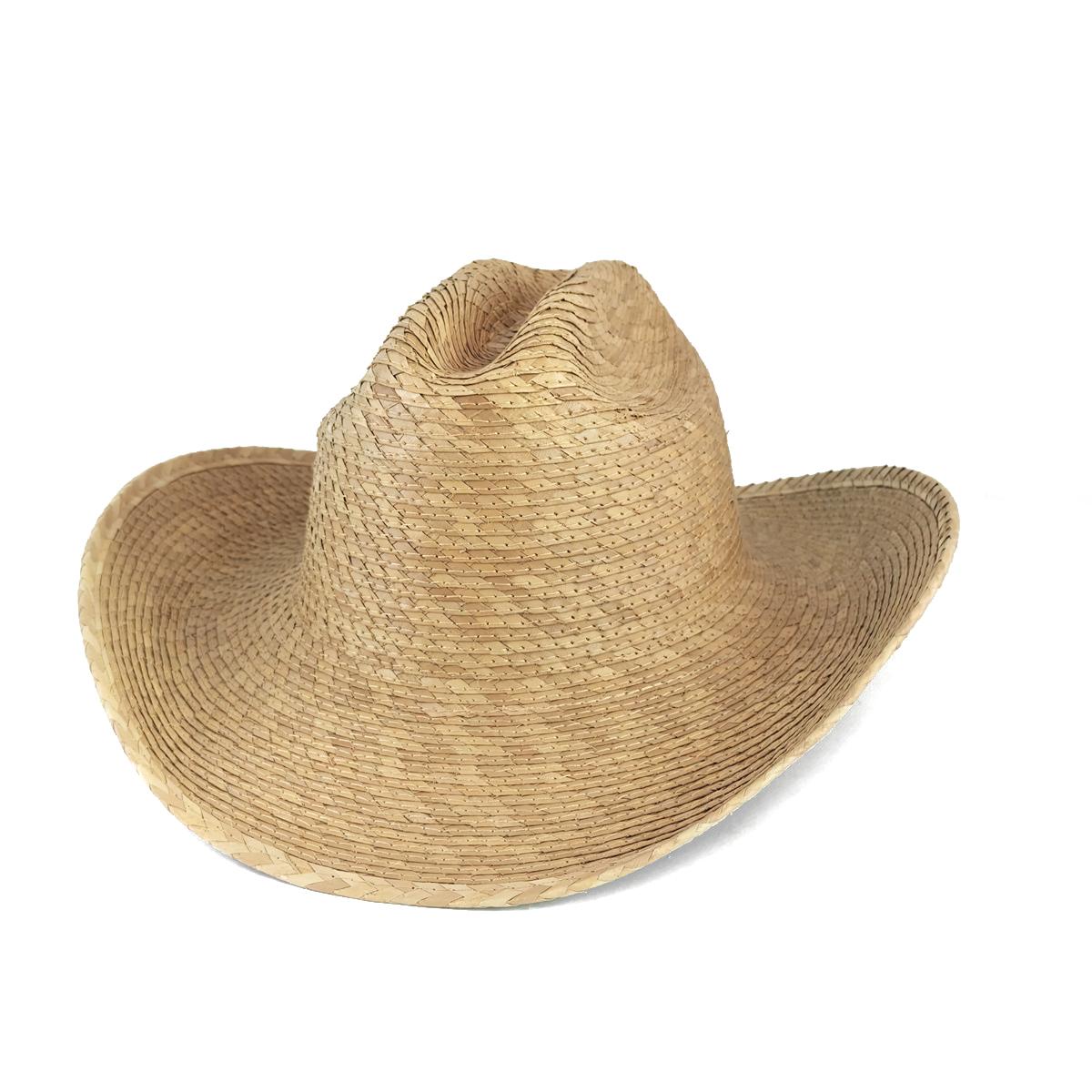 

Palm Leaves Natural Straw Cowboy Hat Fashion Hand-woven Wide Brim Hat for Women Men Outdoor Beach Travel Vacation Sun Protection 56-58cm