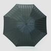 Makita Shoten Folding Mini Umbrella Striped Front x Solid Premium Koshu Made in 7193 Men's "Tie" (Tie) Green/Navy Back, Weave, Japan,