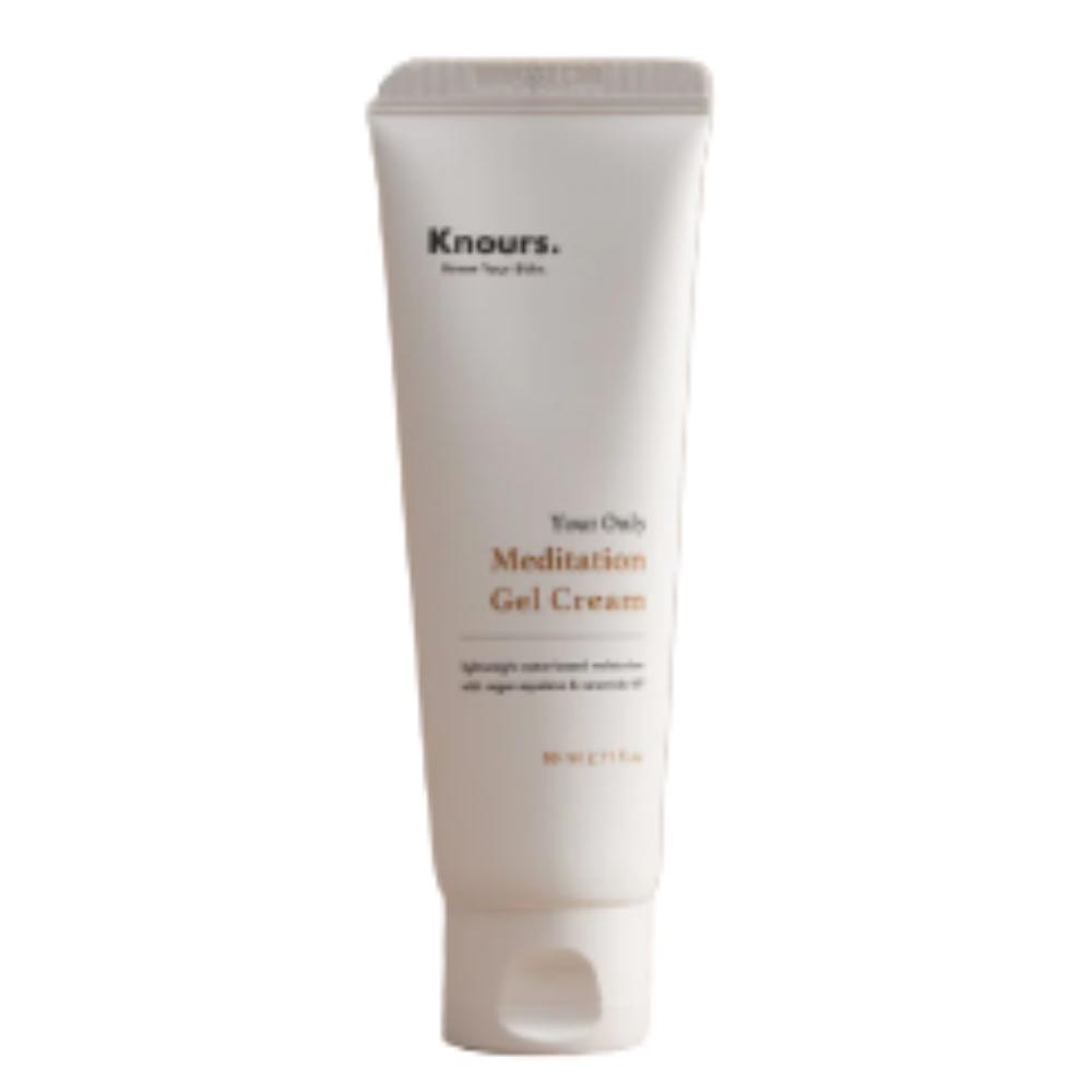 KNOURS / Meditation Gel Cream / 80ml / Cooling & Instant Calm / Made in Korea