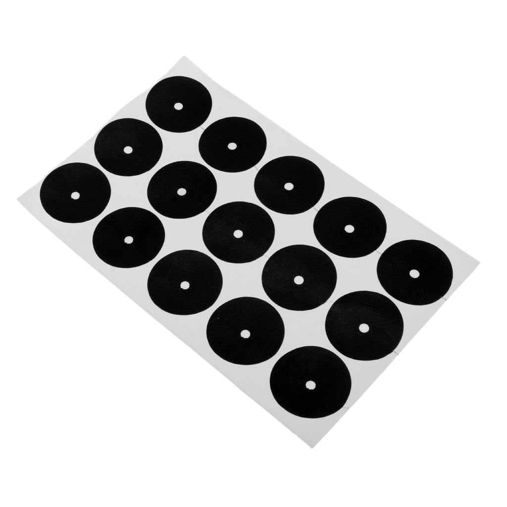 Plastic Billiard Table Spot Stickers 30 Pieces Round Black Dots for Cue Ball Positioning in Pool Room