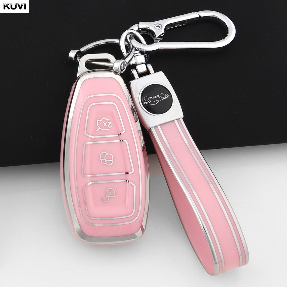 Tpu Car Smart Key Case Cover For Ford Focus 3 4 St Mondeo Mk3 Mk4 Fiesta Fusion Kuga Ecosport Holder Fob Keychain Accessories