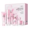 Set Regalo Skincare alla Ciliegia LAIKOU: Kit di Flaconi in Vetro di Lusso per Donne e Ragazze Adolescenti, Detergente, Tonico, Siero, Contorno Occhi e Crema Idratante