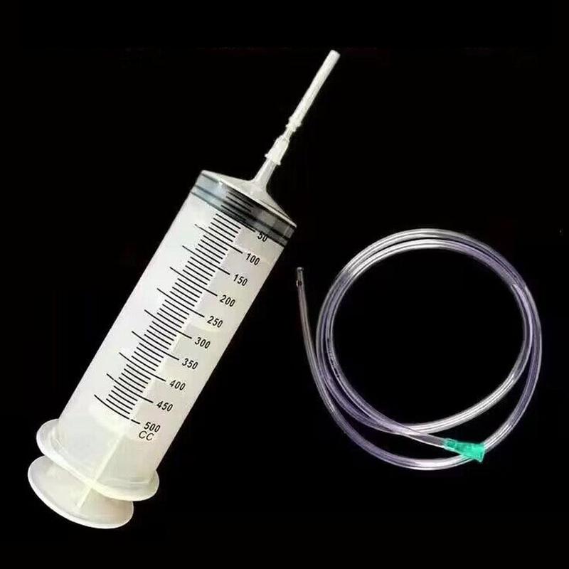 Multifunctional Car Oil Pump Syringe 500Ml Reusable Syringe With 1M Hose Syringe Oil Pump Pet Feeding Metering Pump Large Syring
