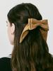 Vintage Hollywood Suede Double Ribbon Hairpin_Vh249Ohb008M