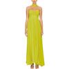 Women's Fashion Pleated Bandeau Dress - Sleeveless, Solid Color, New Arrival