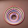 Adjustable Colorful Plastic Embroidery Hoop - Imitation Bamboo Style for DIY Cross-Stitch Projects