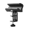 Sanwa Supply Power Strip Holder (Clamp Type, 360-Degree Rotation, Retractable, Black) TAP-CLAMP1BK