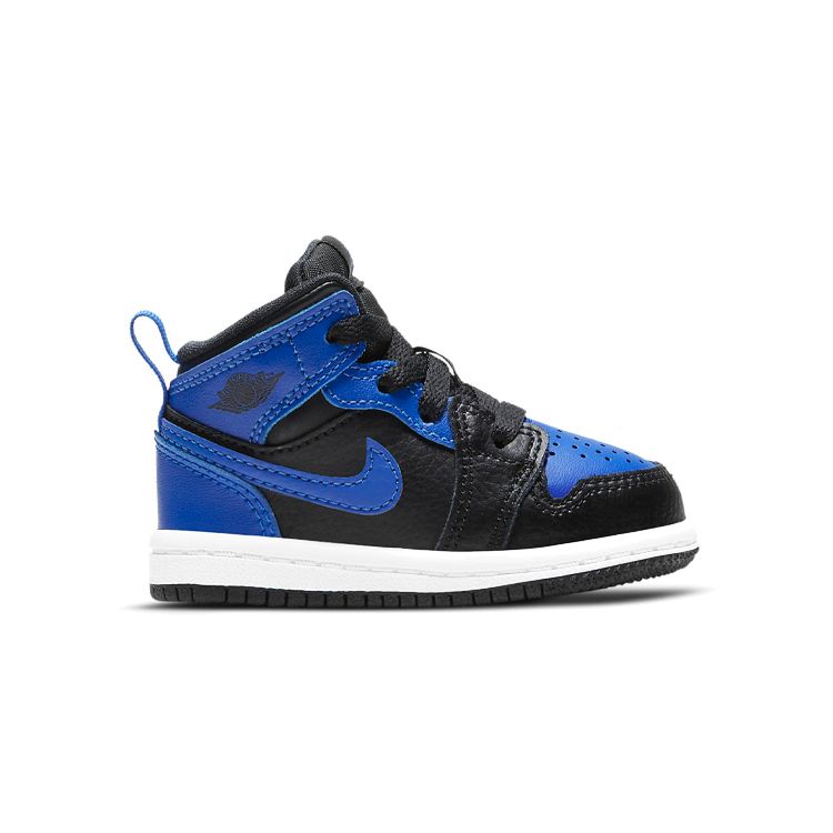 Jordan AJ1 Mid Infant Black Hyper Royal White 640735-077