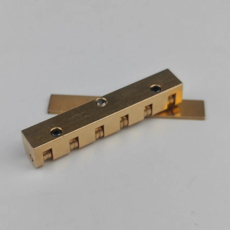 Height Adjustable 43mm Brass Roller Guitar Nut Replacement for Les Paul LP SG Style Electric Guitars