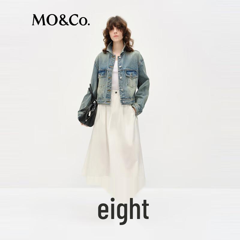 MO&Co. Women's High-Waist A-Line Midi Skirt