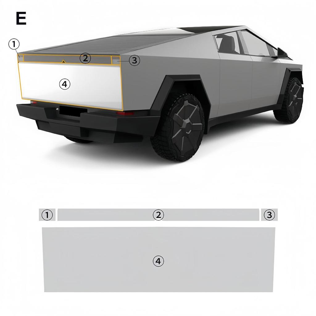Tesla Cybertruck TPU Car Cover - Invisible Protective Film for Full body Paint Mask