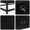 TV Units 2 Pcs Black Oak Look 210 X 35 X 41 Cm