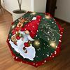 1PC Christmas Gnome Umbrella-8-Rib Reinforced, Automatic Open, Lightweight & Durable, Cute Fashion Accessory for Outdoor-W147