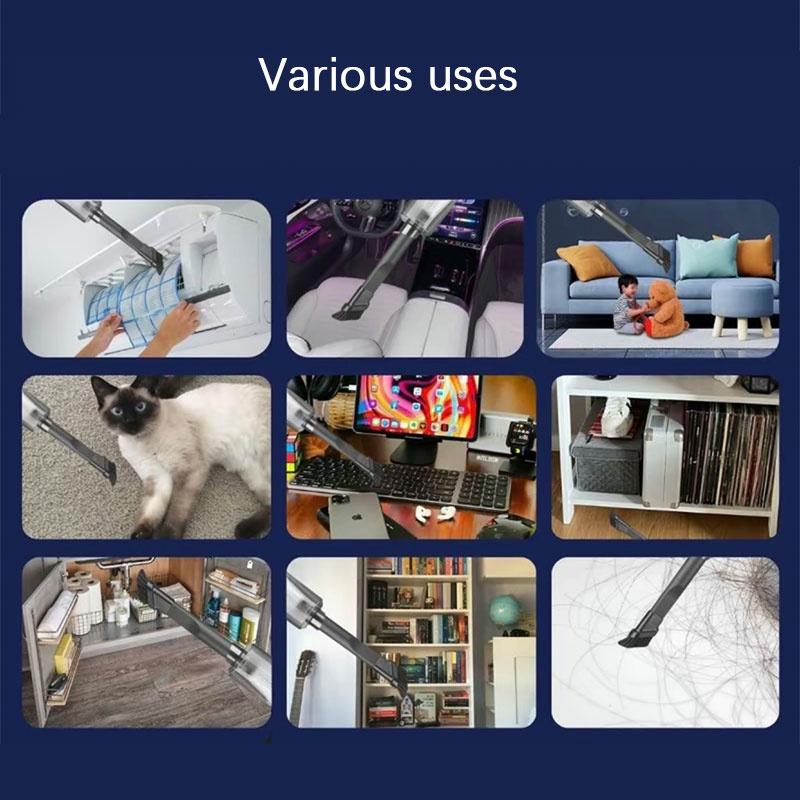 Kompakter Akku-Staubsauger 1 Set Multifunktionaler Staubsauger Autostaubsauger Handstaubsauger