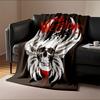 The Warriors Skull Design for All Seasons Blanket Lunch Break Throw Gift
