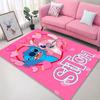 3D Stich Engel Liebe Rosa Zimmerteppich Straßenmode Teppich Schlafzimmer Wohnzimmer Fußmatte Heimdekoration Rutschfeste Fußmatten Potdemiel