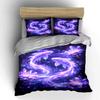 Glowing Fish In Starry Dreamland Bedding Set for Kids Luxury Gift 3pcs Digital Print Comforter Set Soft Comfortable Breathable