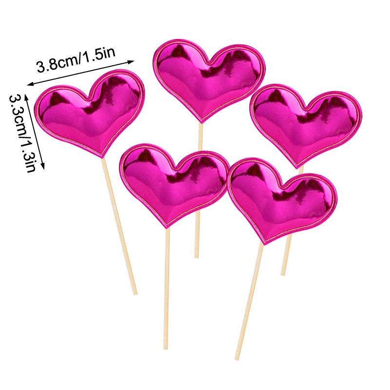 

50 шт./уп. Глянцевые вставки из ПУ для карточек, Свадьбы, Дни рождения, Десертные столы, Аксессуары для выпечки, Бамбуковые палочки, Милые