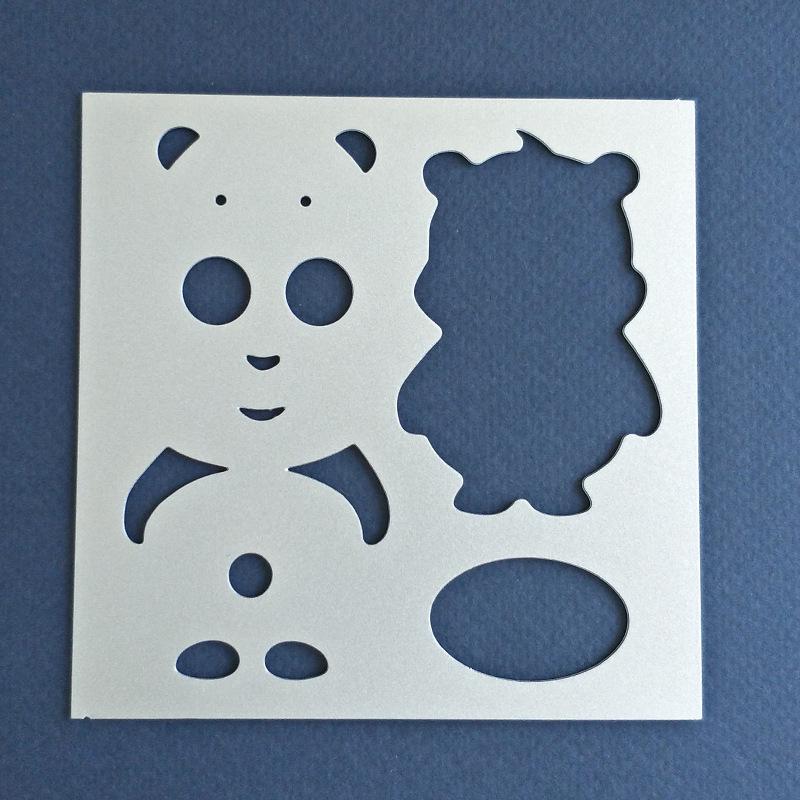

DS-1085 Скрапбукинг DIY Панда Модель Вырубной штамп Модель DIY Вырубной штамп из углеродистой стали с тиснением серебряный