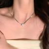 Shine Crystal Star Chokers Necklace Charming Girls Women Wedding Matching Neck Jewelry