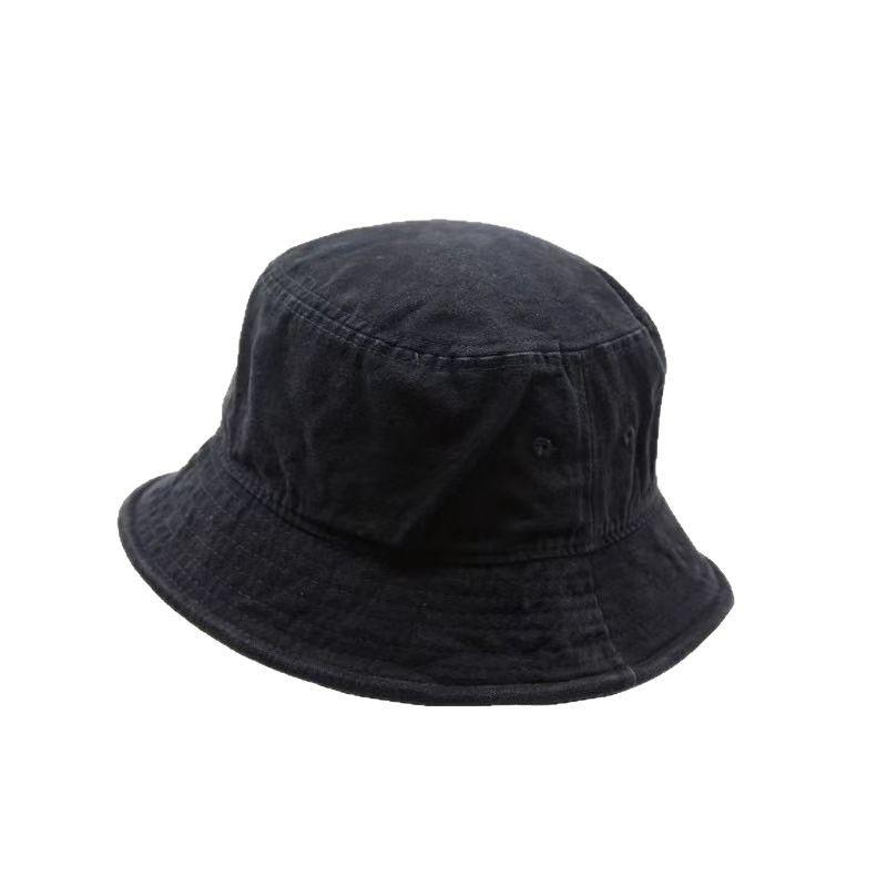 Tooling wind camping washed solid color bucket hat men versatile face covering hip hop street hat retro basin hat