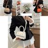 Stylish 2024 Spring Korean Vintage Casual Handbag In Black Khaki Orange Green And Pink Colors