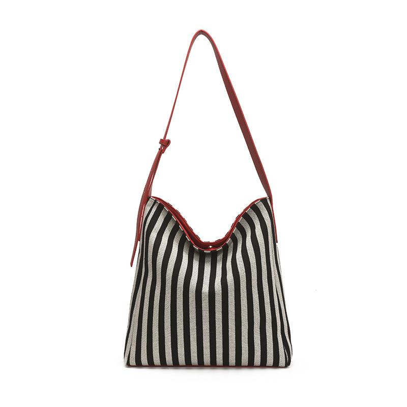 Canvas Bag Women's New Fashion Commuter Armpit Bag Fashionable Large Capacity Shoulder Bag