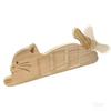 Rotatable Tail Cat Shape Photo Frame Adjustable Angle Kitten Wooden Photo Holder  Memorial Gift