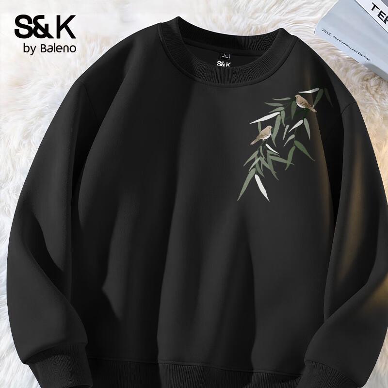 

Baleno S&K Series Men s & Couple s Casual Long Sleeve Crew Neck Sweatshirt 2XL