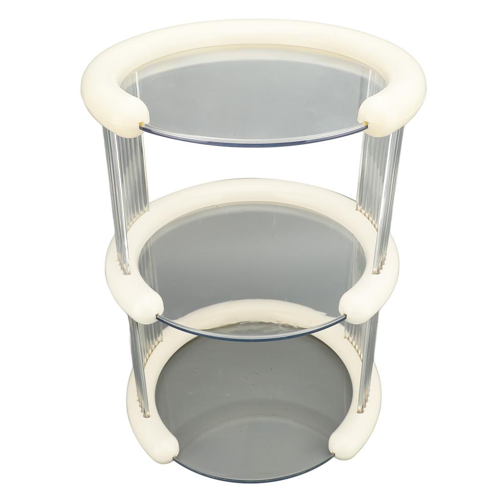 Makeup Desk Organizer Plastic 3 Tier High Capacity Countertop Cosmetic Organization Holder for