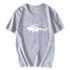 Summer T Shirt Short Sleeve Cotton Print Mi-8 Helicopter T-Shirt Casual Shirt Cool Tees Tops Streetwear Cotton Oversize