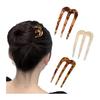 Bâtonnets à Cheveux Kanzashi [Lot de 3] Pièces de Brochettes pour Chignons, Coiffures Mi-Haut, Attaches Cheveux, Accessoires Cheveux, Élégant pour Chignons, Cheveux Volumineux, Coiffure Quotidienne,