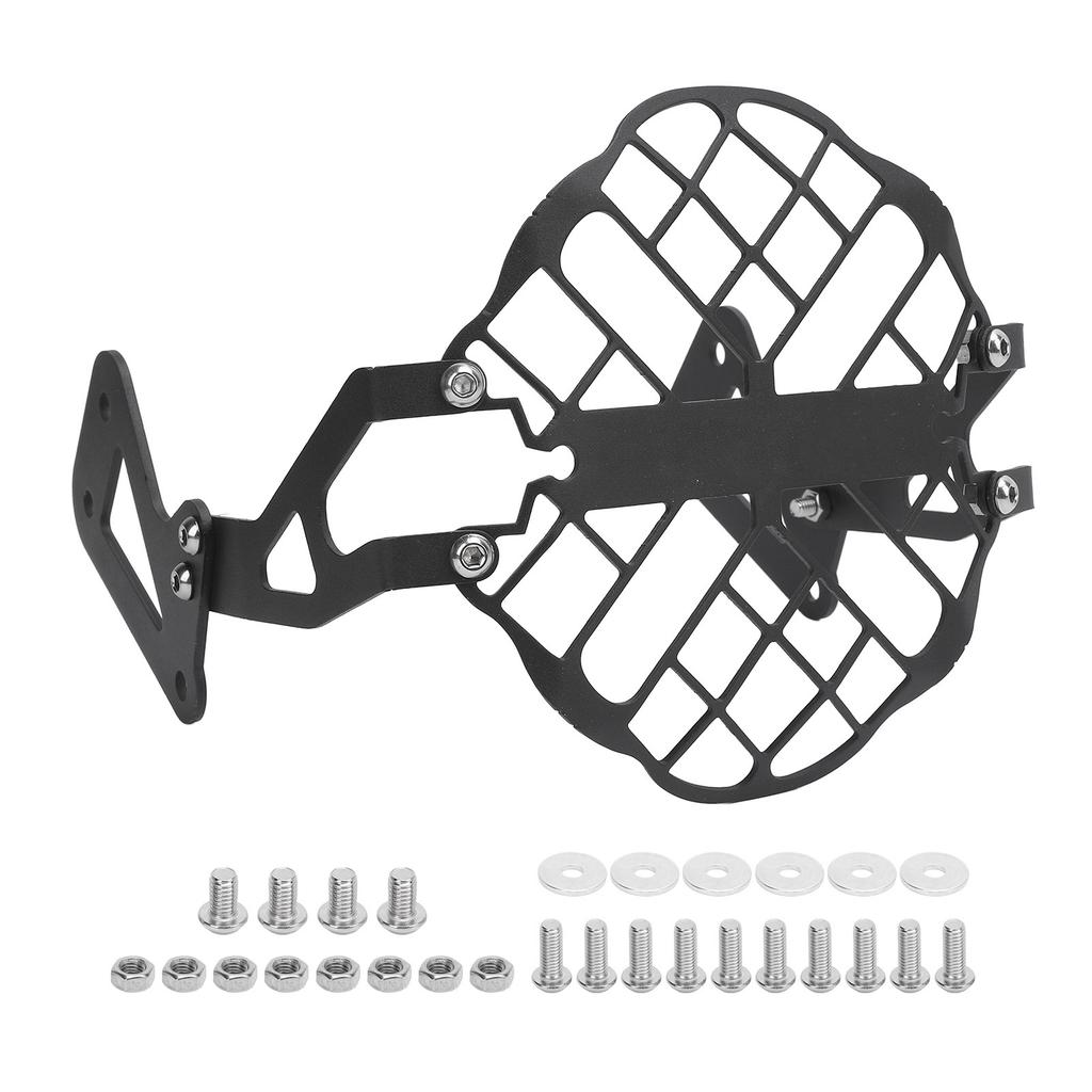 Motorcycle Front Headlight Guard Grille Aluminum Alloy Weather Proof Headlamp Grille Cover