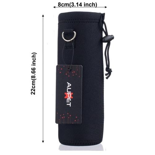 AUPET Portable Water Bottle Cover with Adjustable Shoulder Strap, Fits Bottles Up To 3.14 Inches In Diameter (750ML, PBC-21)
