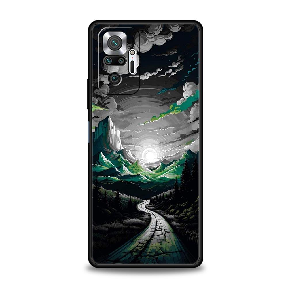 Phone Case For Xiaomi Redmi Note 14 13 12 5G 11 10 Pro Plus 4G 9S 9 14C 13C 12C 10C 9C 9A Soft TPU Cover Landscape Art
