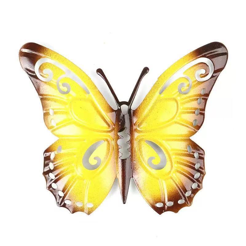 

Garden Butterfly Metal Wall Art Decor Set For Living Room And Bedroom жовтий