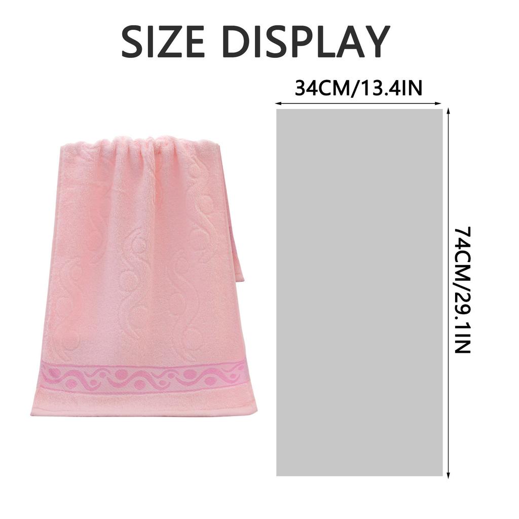 34x74cm Absorbent Quick Drying Soft Face Towel Hair Towel Home Textiles