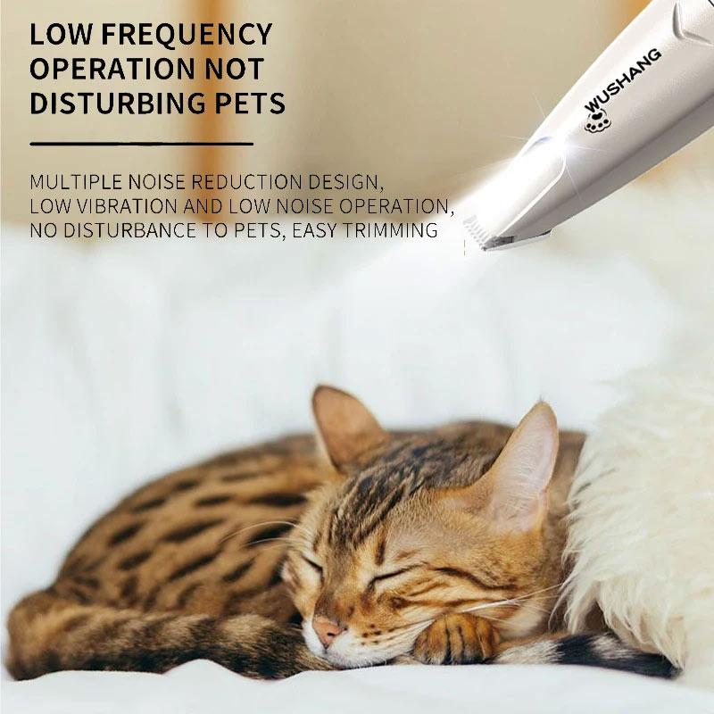 New Led Pet Dog Claw Trimmer Cat Beauty Waterproof Pet Foot Hair Trimmer Low Noise Cat Dog Face Ears Buttock Claws Pet Accessory
